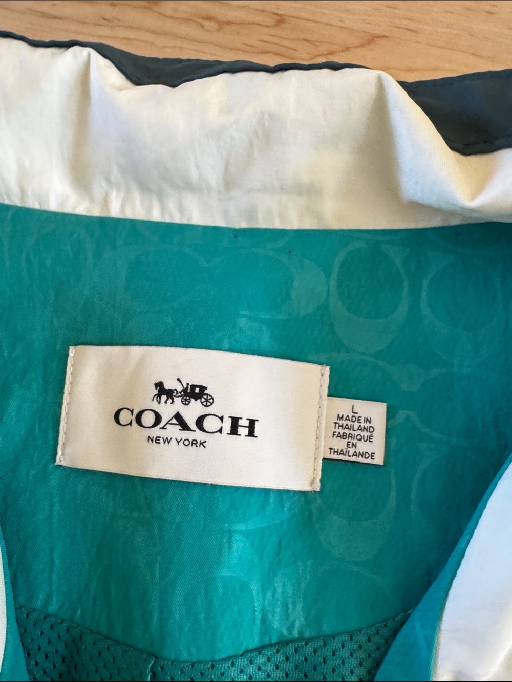 Coach Colorblock Signature Track Jacket-Unisex-L - Picture 2 of 7